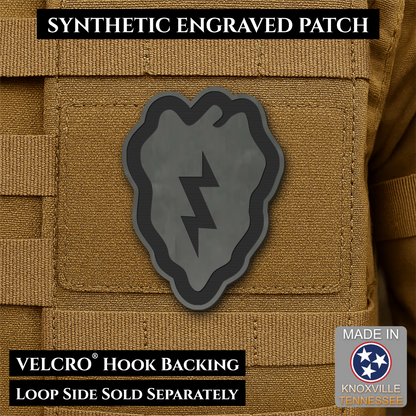 Army 25th Infantry Division Morale Patch, 2x3" | Made in USA | VELCRO® Brand Hook Backing