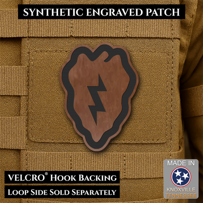 Army 25th Infantry Division Morale Patch, 2x3" | Made in USA | VELCRO® Brand Hook Backing