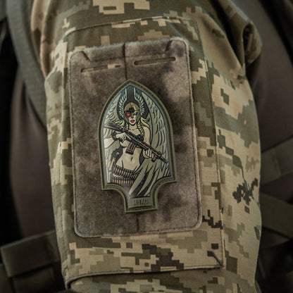Valkyrie Warrior PVC Morale Patch – M-Tac Tactical Hook & Loop Viking Angel Patch for Backpack, Plate Carrier & Range Bag