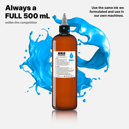 Premium DTF Cyan Ink for Direct-to-Film Graphics Printing