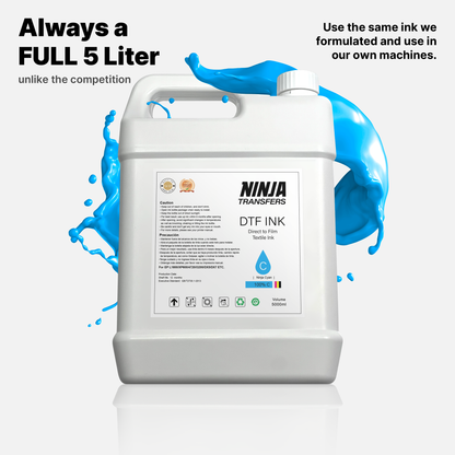 Premium DTF Cyan Ink for Direct-to-Film Graphics Printing
