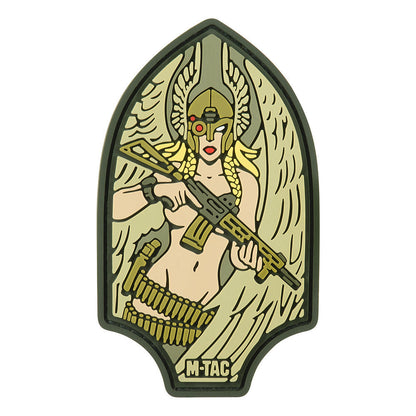 Valkyrie Warrior PVC Morale Patch – M-Tac Tactical Hook & Loop Viking Angel Patch for Backpack, Plate Carrier & Range Bag