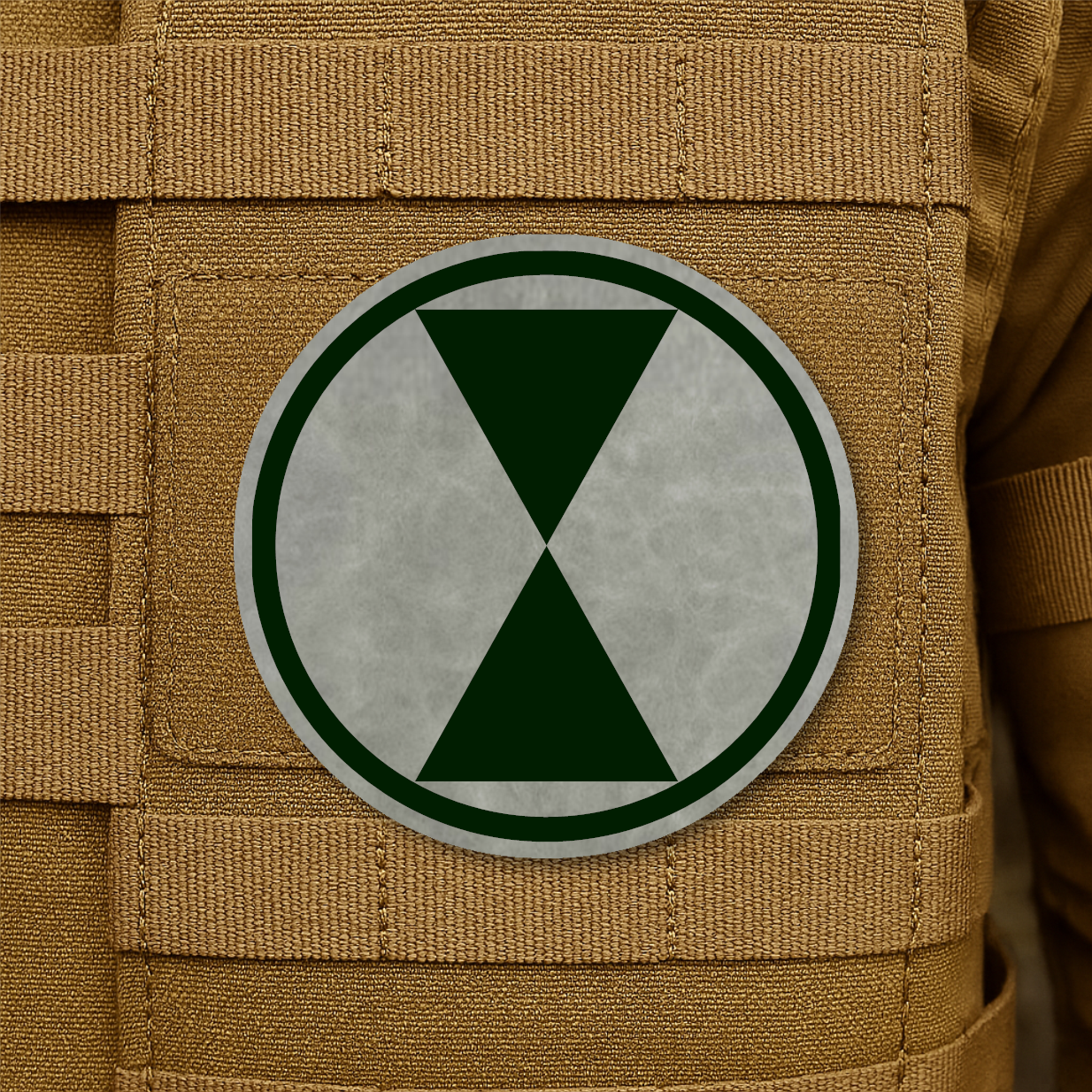 7th Infantry Division Engraved Morale Patch – 3” Hook & Loop Tactical Patch | Made in USA