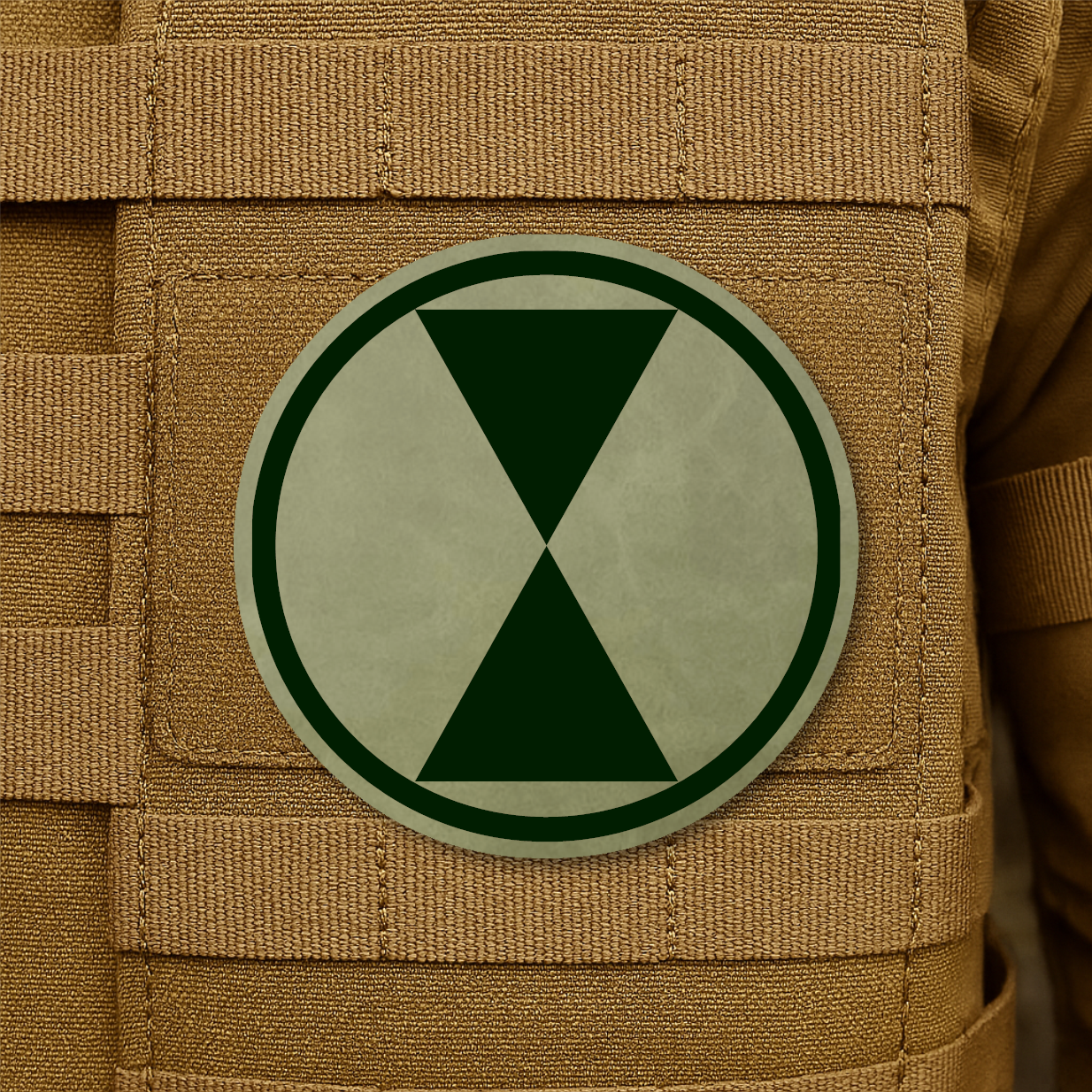 7th Infantry Division Engraved Morale Patch – 3” Hook & Loop Tactical Patch | Made in USA