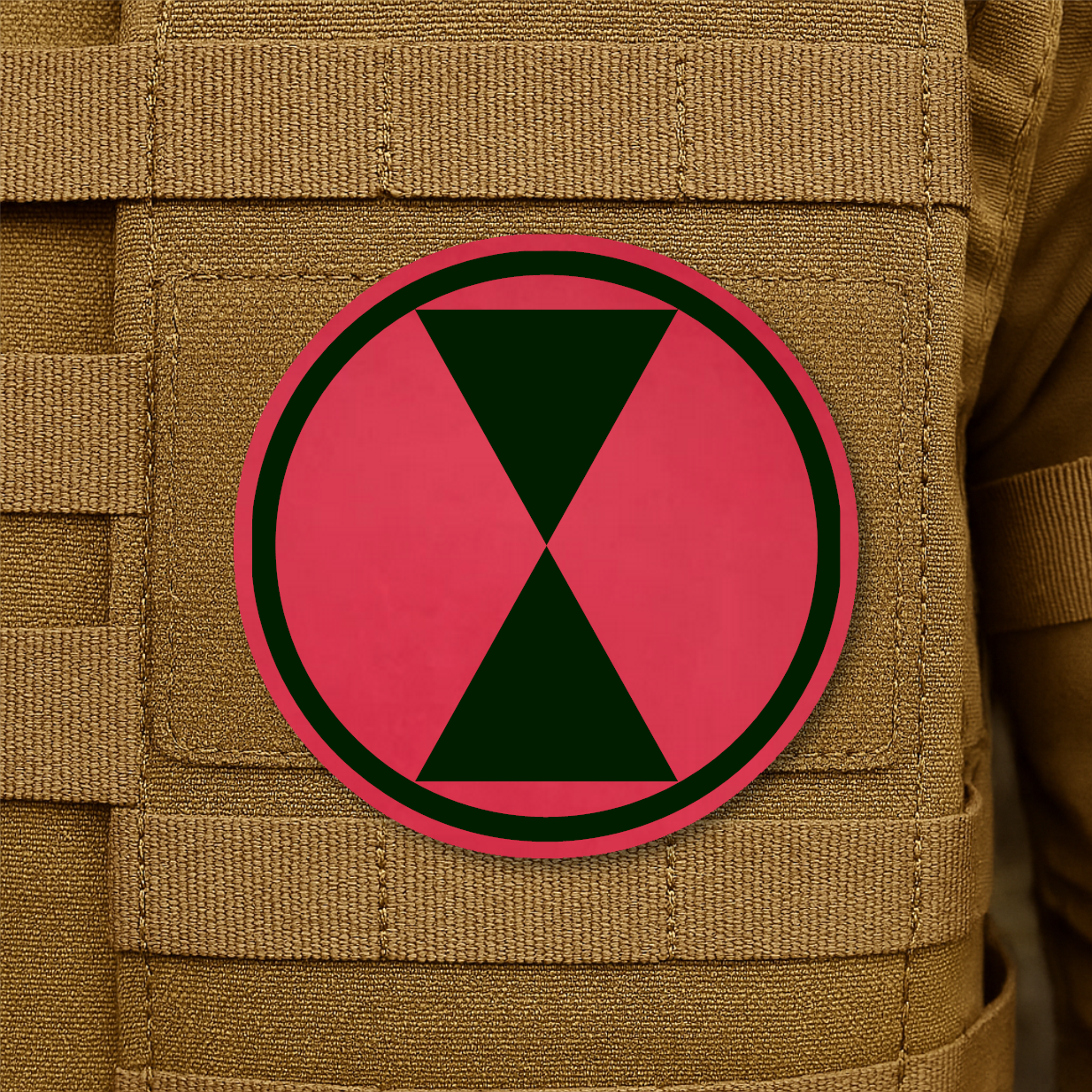 7th Infantry Division Engraved Morale Patch – 3” Hook & Loop Tactical Patch | Made in USA