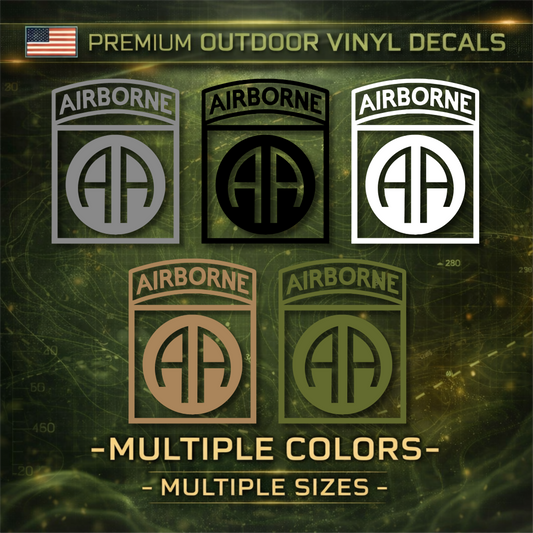 82nd Airborne Division Vinyl Decal – US Army Sticker | Multiple Sizes & Colors