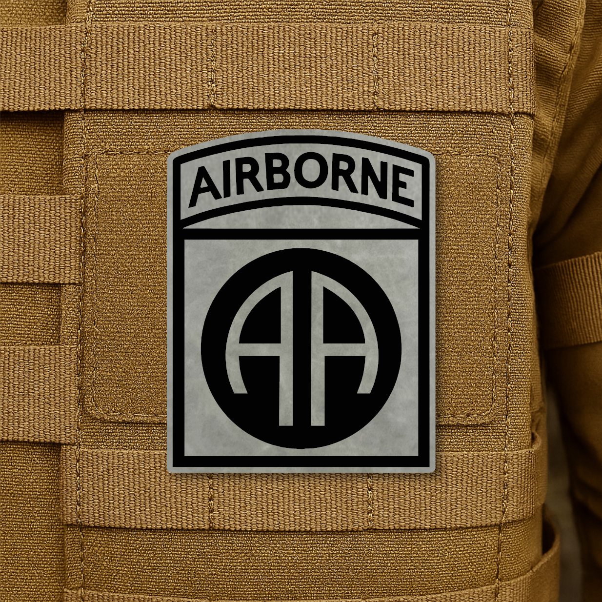 82nd Airborne Division Engraved Morale Patch – 2.2" x 3” Hook & Loop Tactical Patch | Made in USA