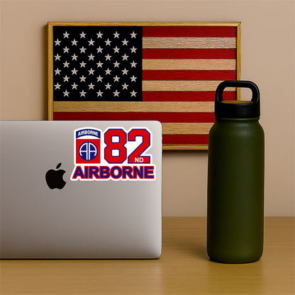 82nd Airborne Division Sticker – Army Veteran Vinyl Decal, Waterproof Military