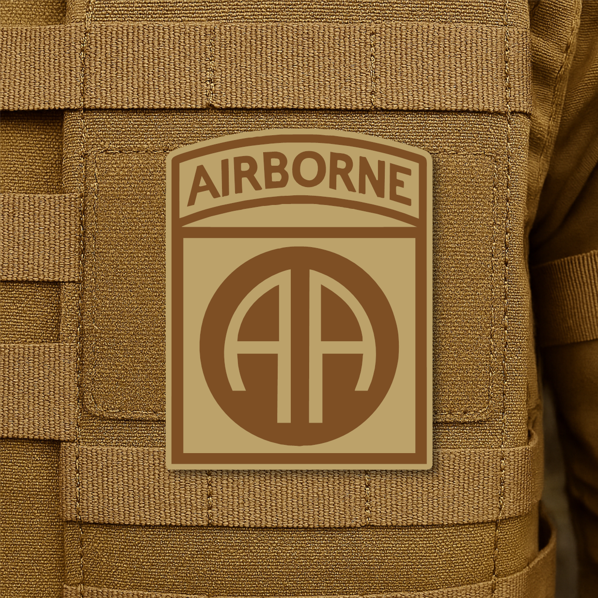 82nd Airborne Division Engraved Morale Patch – 2.2" x 3” Hook & Loop Tactical Patch | Made in USA
