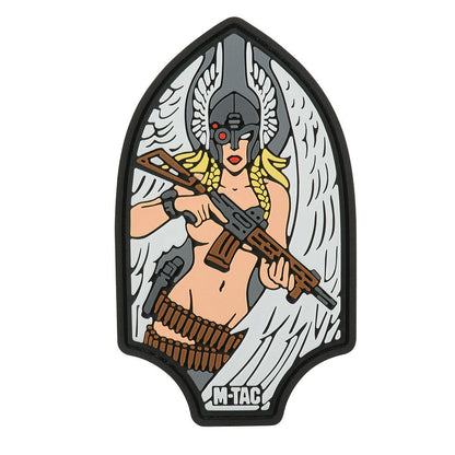 Valkyrie Warrior PVC Morale Patch – M-Tac Tactical Hook & Loop Viking Angel Patch for Backpack, Plate Carrier & Range Bag