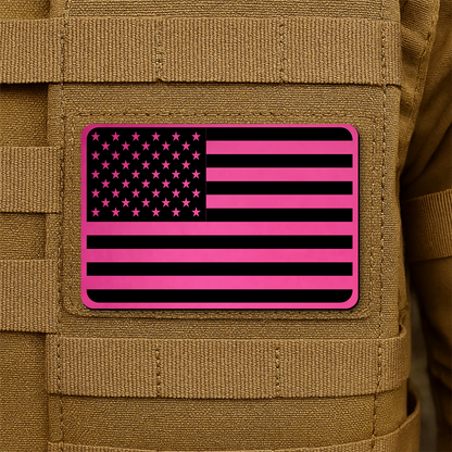 American Flag Tactical Engraved Patch 2"x3" Hook & Loop | Made in USA