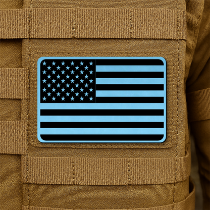 American Flag Tactical Engraved Patch 2"x3" Hook & Loop | Made in USA