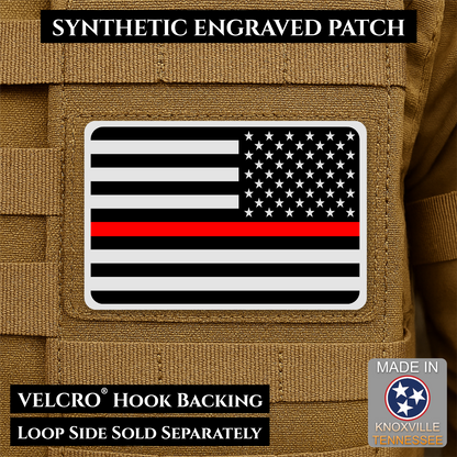 Tactical Synthetic American Flag Patch | Made in USA | VELCRO® Brand Hook Backing