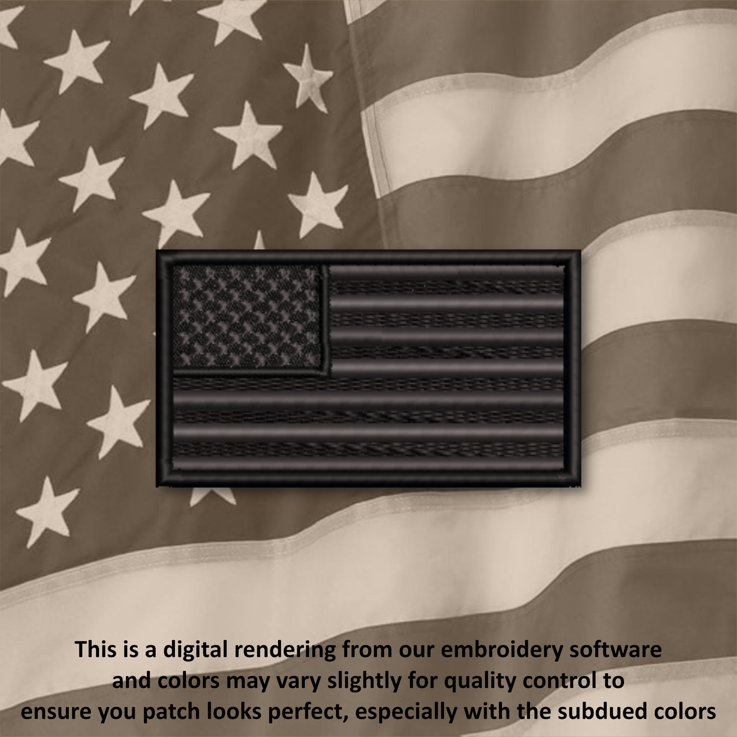 American Flag Iron-On Patch – Embroidered USA Flag Patch for Hats, Bags, Jackets & Gear | Multiple Colors & Sizes