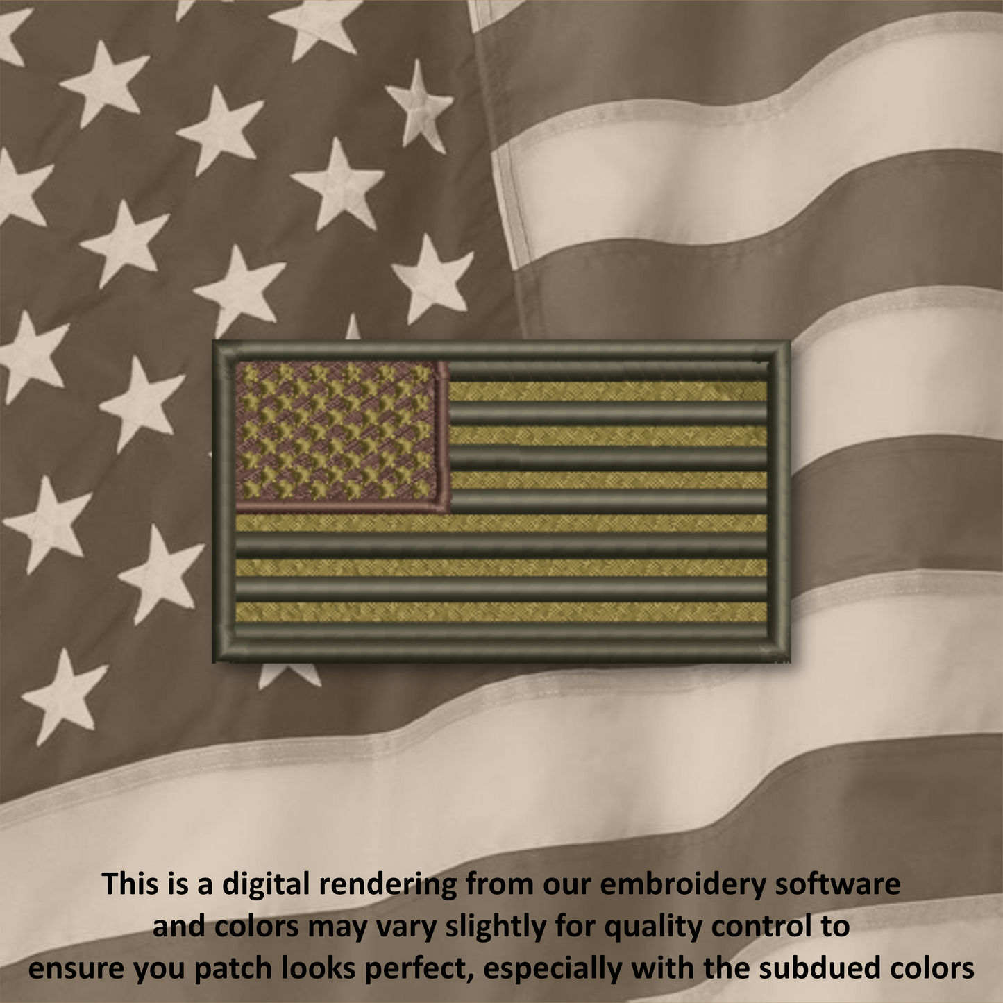American Flag Iron-On Patch – Embroidered USA Flag Patch for Hats, Bags, Jackets & Gear | Multiple Colors & Sizes
