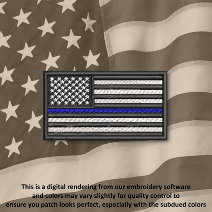 American Flag Iron-On Patch – Embroidered USA Flag Patch for Hats, Bags, Jackets & Gear | Multiple Colors & Sizes