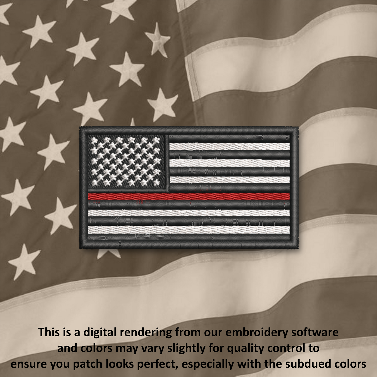 American Flag Iron-On Patch – Embroidered USA Flag Patch for Hats, Bags, Jackets & Gear | Multiple Colors & Sizes