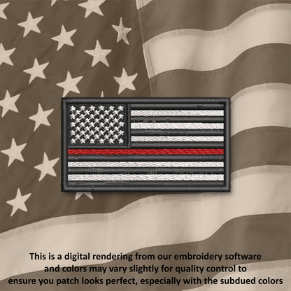 American Flag Iron-On Patch – Embroidered USA Flag Patch for Hats, Bags, Jackets & Gear | Multiple Colors & Sizes