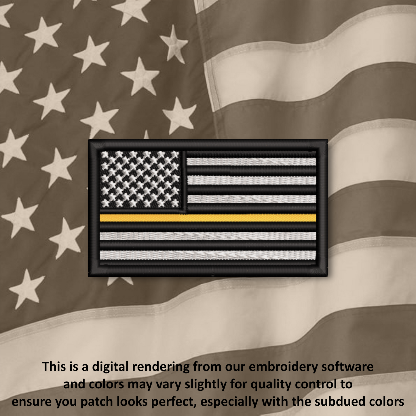 American Flag Iron-On Patch – Embroidered USA Flag Patch for Hats, Bags, Jackets & Gear | Multiple Colors & Sizes