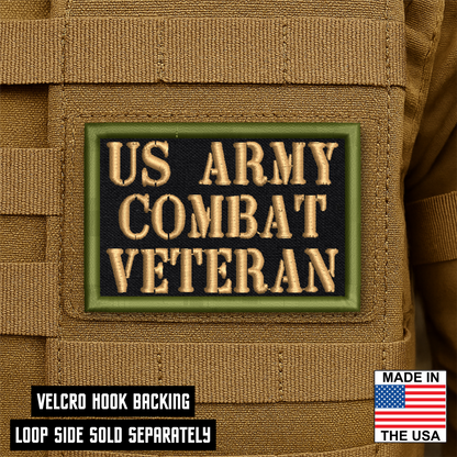 Army Combat Veteran VELCRO® Morale Patch | Made in USA