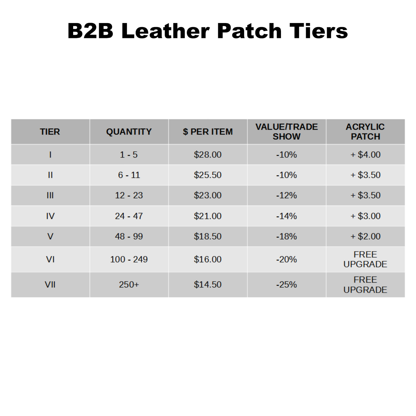 B2B Program – Leather Patch Hats