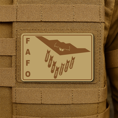 Thank You For Your Attention To This Matter B2 Bomber Funny Morale Patch 2"x3" Hook & Loop | Made in USA