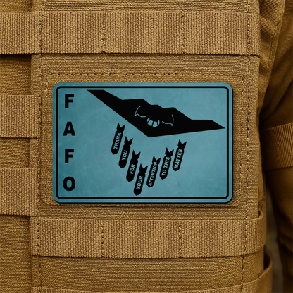Thank You For Your Attention To This Matter B2 Bomber Funny Morale Patch 2"x3" Hook & Loop | Made in USA