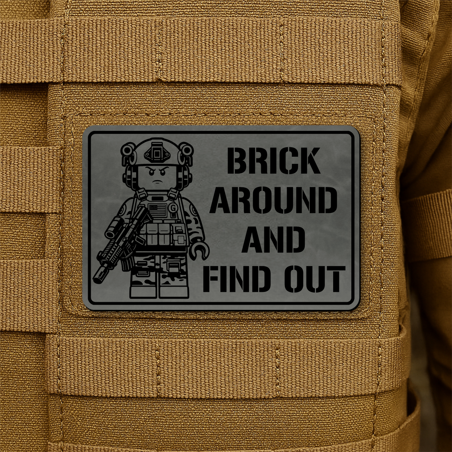 Brick Around & Find Out Morale Patch 2"x3" Hook & Loop | Made in USA