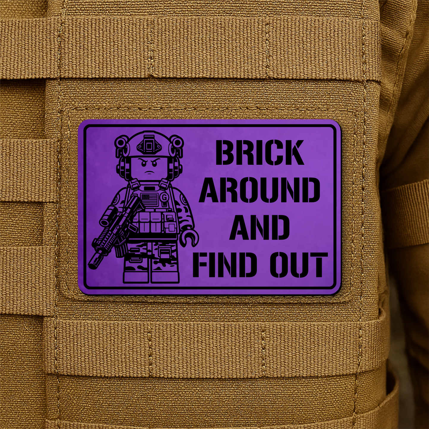 Brick Around & Find Out Morale Patch 2"x3" Hook & Loop | Made in USA