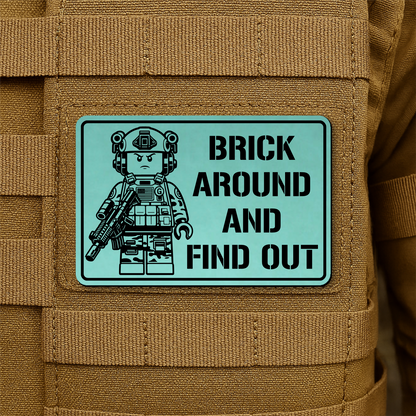 Brick Around & Find Out Morale Patch 2"x3" Hook & Loop | Made in USA