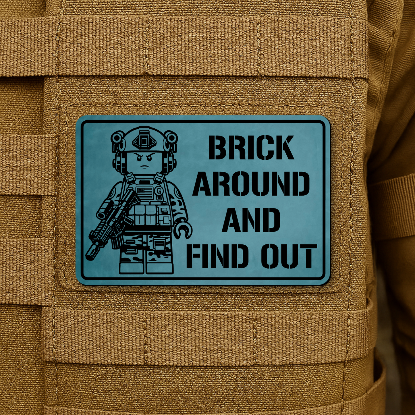 Brick Around & Find Out Morale Patch 2"x3" Hook & Loop | Made in USA