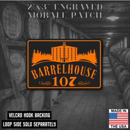 Barrelhouse 107 Engraved Morale Patch 2"x3" Hook & Loop | Made in the USA