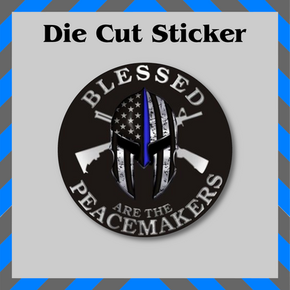 Thin Blue Line Peacemakers Sticker – Police / Law Enforcement