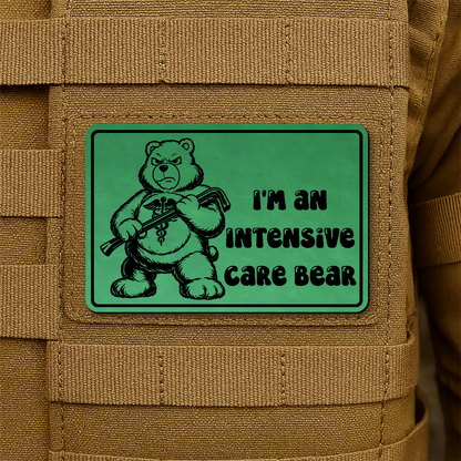 Intensive Care Bear Morale Patch 2"x3" Hook & Loop | Made in USA