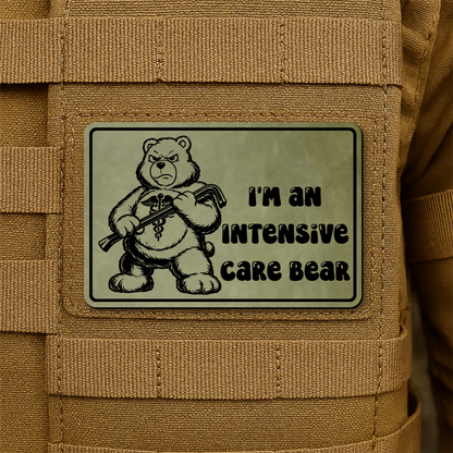 Intensive Care Bear Morale Patch 2"x3" Hook & Loop | Made in USA
