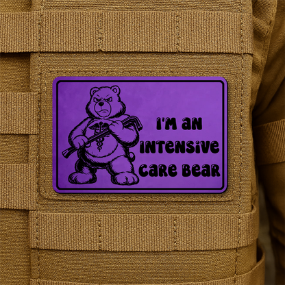 Intensive Care Bear Morale Patch 2"x3" Hook & Loop | Made in USA