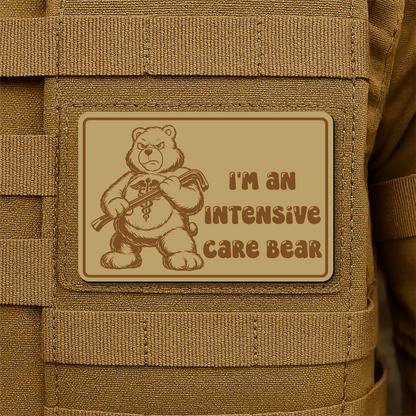 Intensive Care Bear Morale Patch 2"x3" Hook & Loop | Made in USA