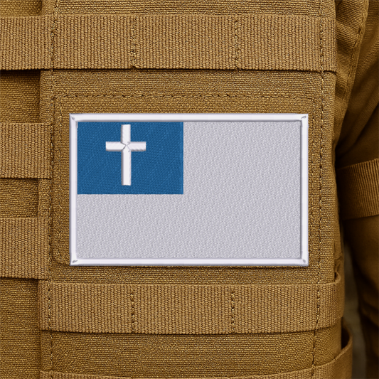 Full Color Christian Flag Embroidered Morale Patch