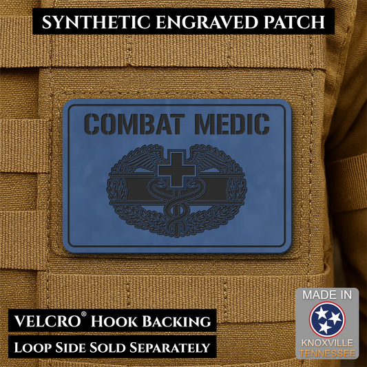 Army Combat Medic Morale Patch, 2x3" | Made in USA | VELCRO® Brand Hook Backing