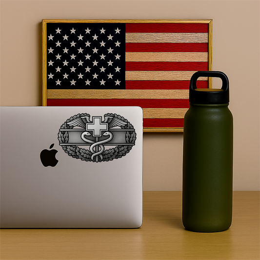 Army Combat Medic Badge Sticker – Army Veteran Vinyl Decal, Waterproof