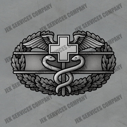Army Combat Medic Badge Sticker – Army Veteran Vinyl Decal, Waterproof
