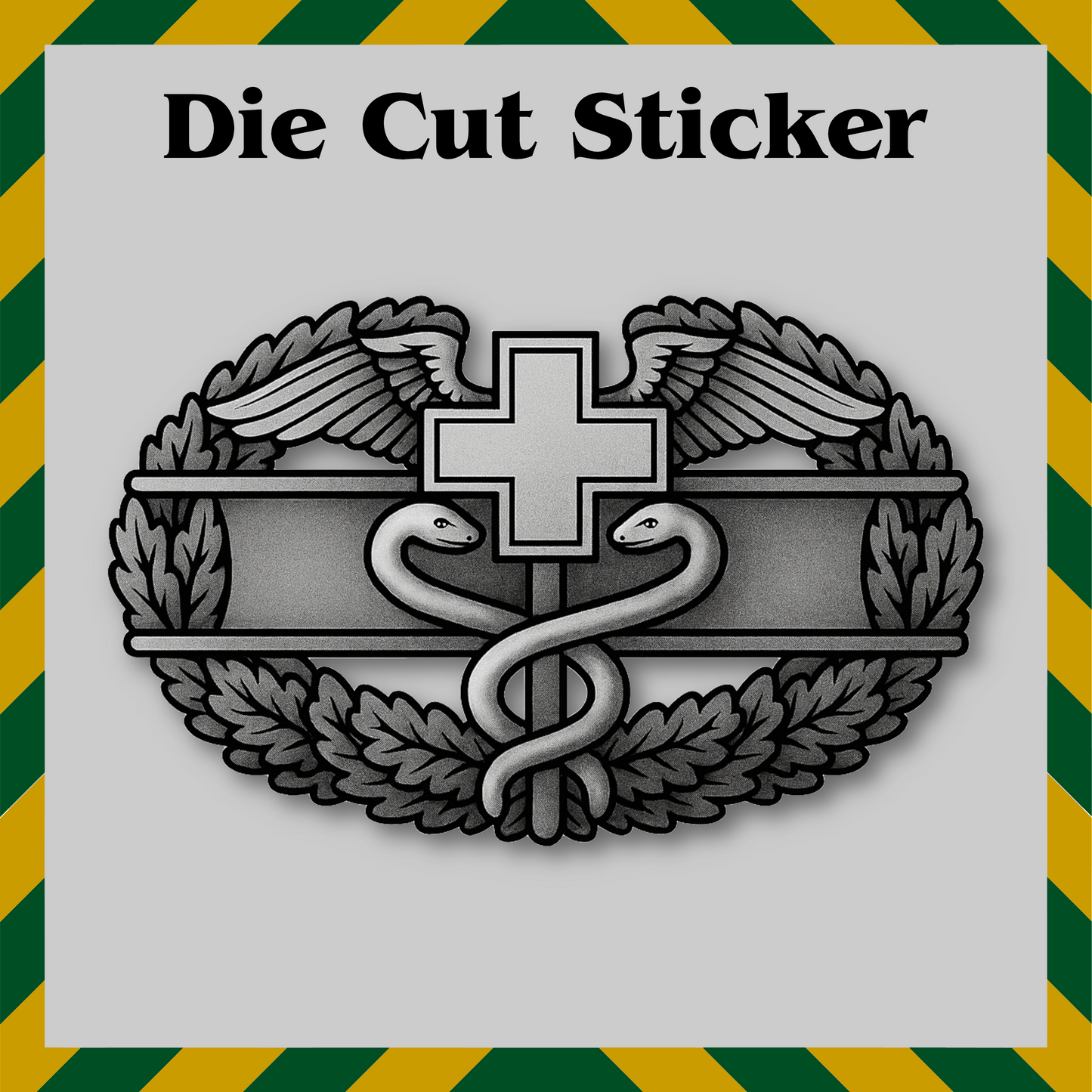 Army Combat Medic Badge Sticker – Army Veteran Vinyl Decal, Waterproof