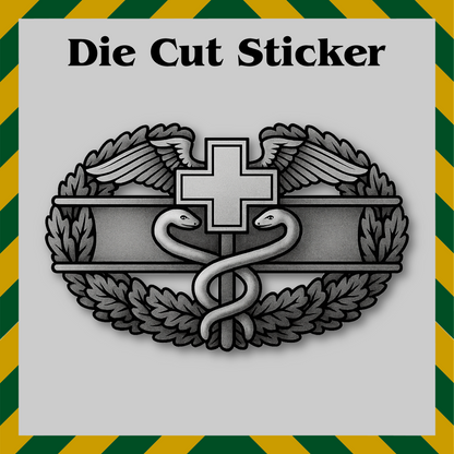 Army Combat Medic Badge Sticker – Army Veteran Vinyl Decal, Waterproof
