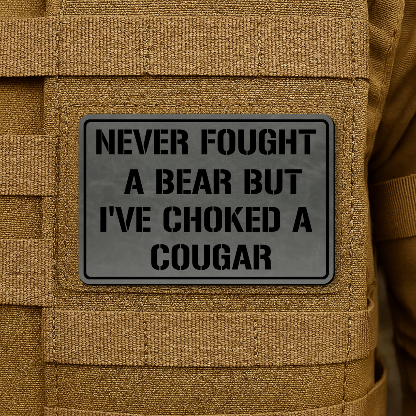 I’ve Choked A Cougar Morale Patch 2"x3" Hook & Loop | Made in USA