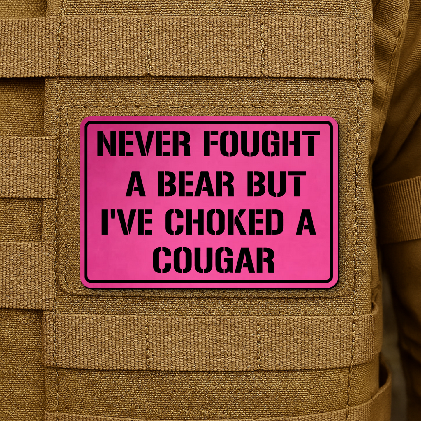 I’ve Choked A Cougar Morale Patch 2"x3" Hook & Loop | Made in USA