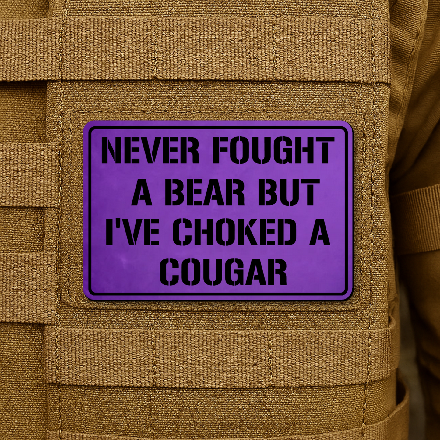 I’ve Choked A Cougar Morale Patch 2"x3" Hook & Loop | Made in USA