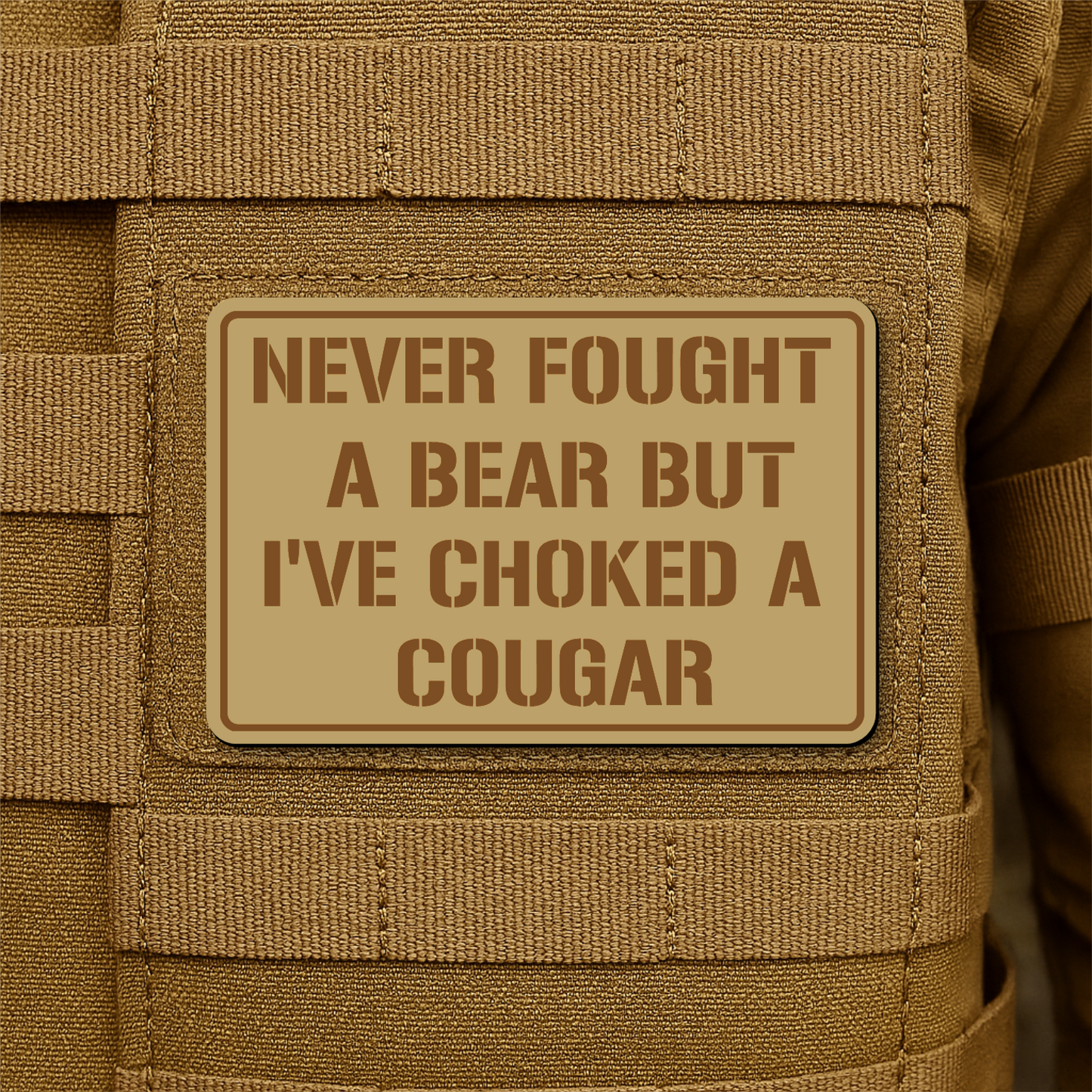 I’ve Choked A Cougar Morale Patch 2"x3" Hook & Loop | Made in USA