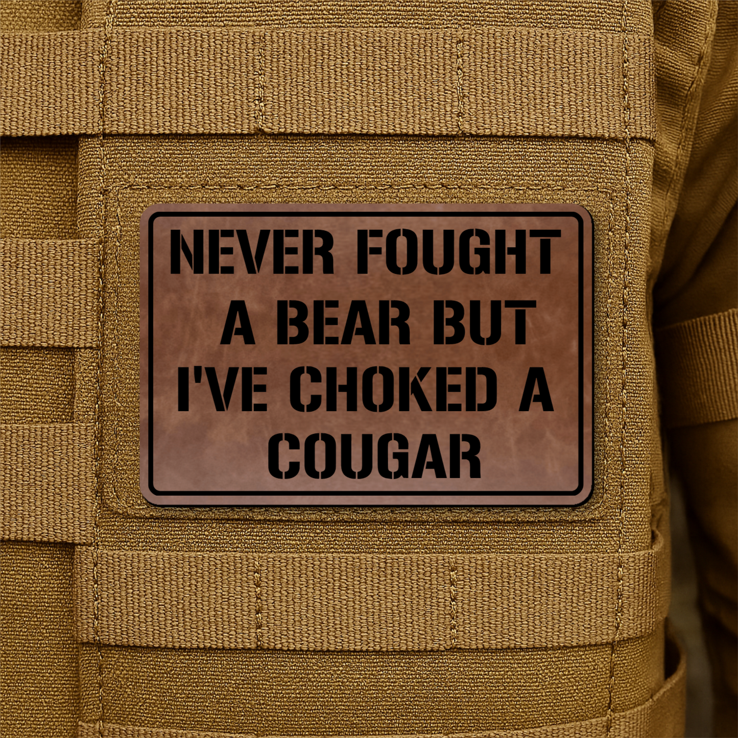 I’ve Choked A Cougar Morale Patch 2"x3" Hook & Loop | Made in USA