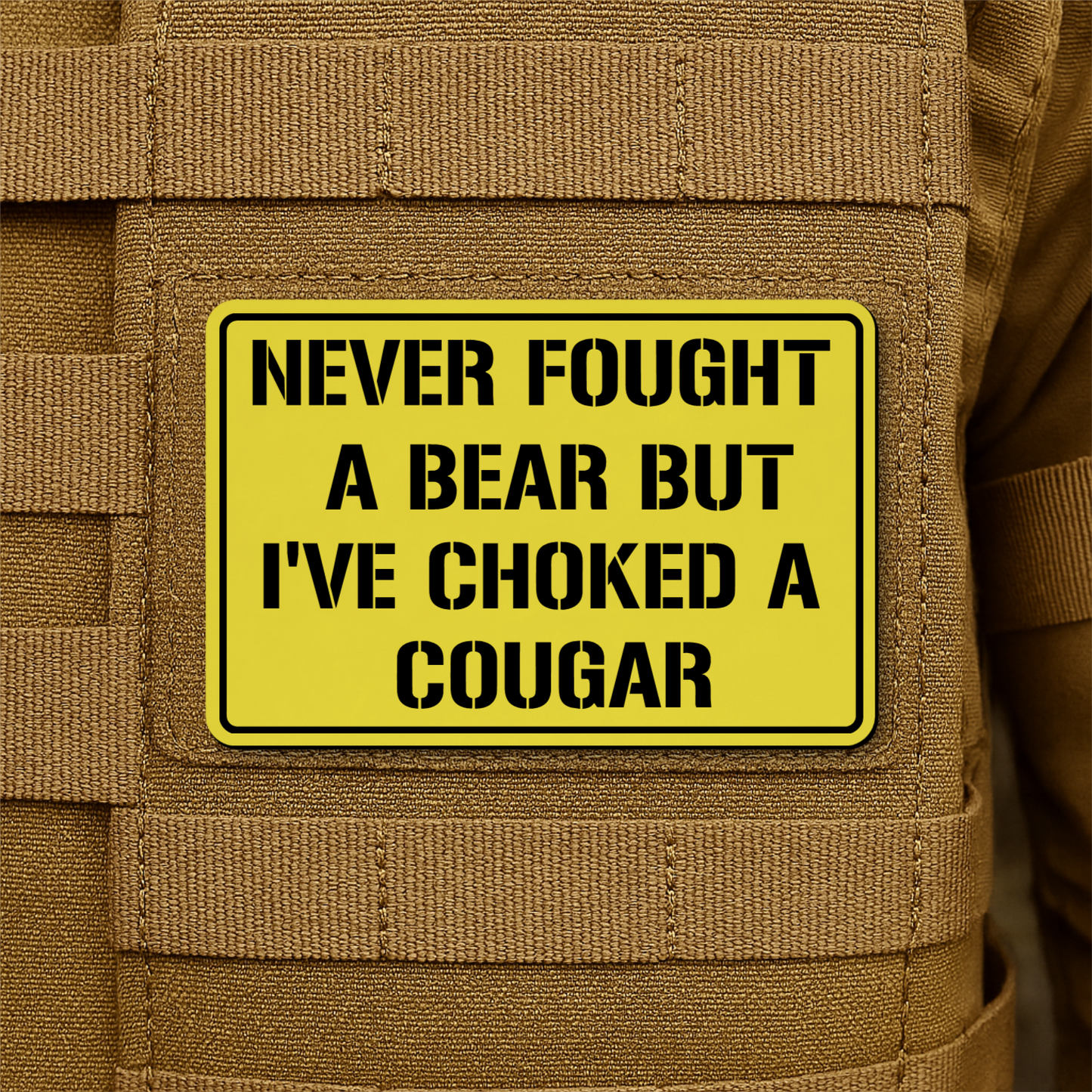 I’ve Choked A Cougar Morale Patch 2"x3" Hook & Loop | Made in USA