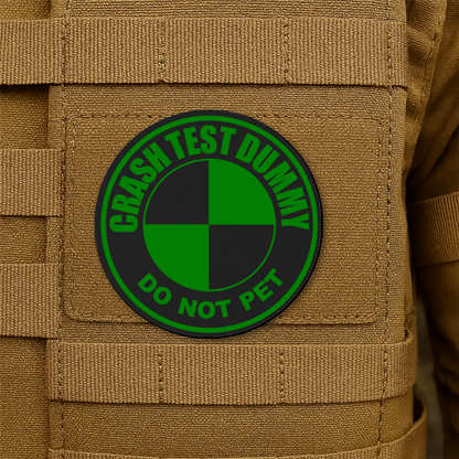 Crash Test Dummy Morale Patch 3" Round Hook & Loop | Made in USA